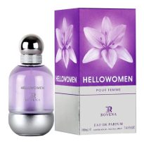عطر ادکلن ROVENA HELLOWOMEN روینا - روونا هلو وومن رایحه ادکلن هالووین بنفش زنانه-Halloween women عطری است خنک و شیرین.