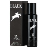 عطر ادکلن ROVENA BLACK روینا - رونا مشکی رایحه ادکلن رالف لورن پولو مشکی بلک - Ralph Lauren Polo Black عطری است تند و تلخ.